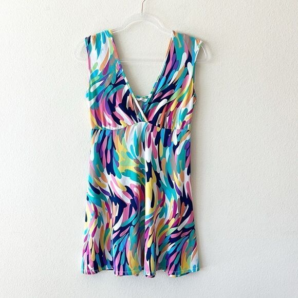 Trina Turk Vibrant Multi Color Summer Dress - Picture 1 of 8